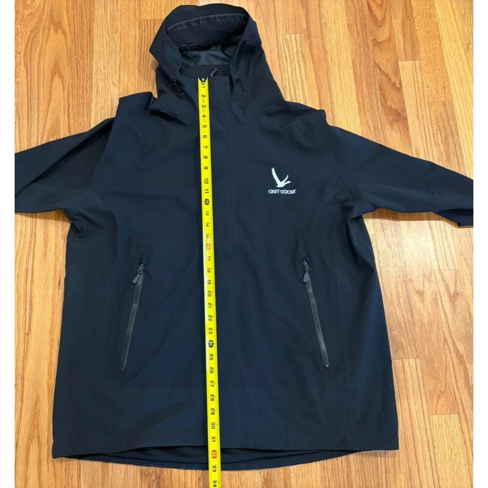 EDDIE BAUER Stadium Jacket Men's 2XL Black Soft Shell Hooded Lined Company Logo - Picture 3 of 16